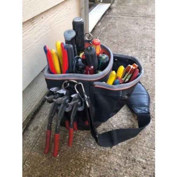 14 Tool Bag with Shoulder Strap Has 14 Pockets for Tool Storage - Picture 1 of 3